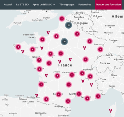 Formations de BTS SIO